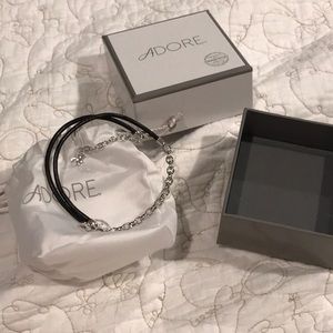 Adore Swarovski Fixed Cable link bracelet